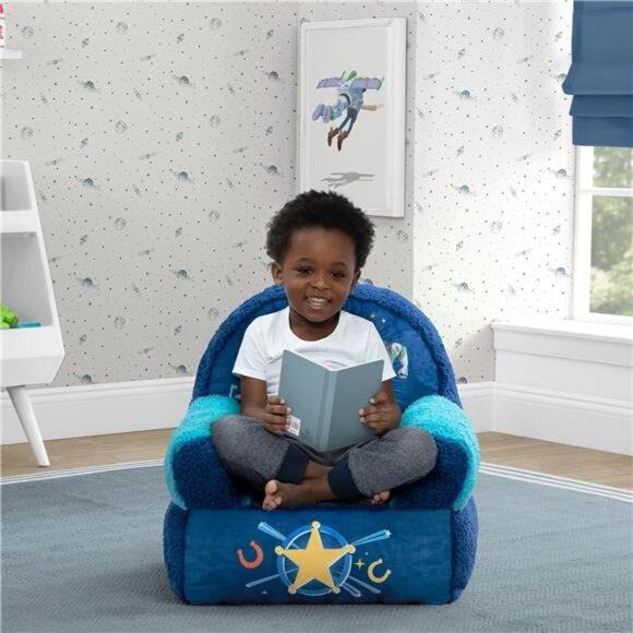 Toy Story Cozee Buddy Chair by Delta Children, Blue - Picture 3 of 7
